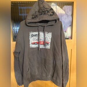 Snap-on Gray Full Zip Hoodie X Large Logo- Graphics Very Cool